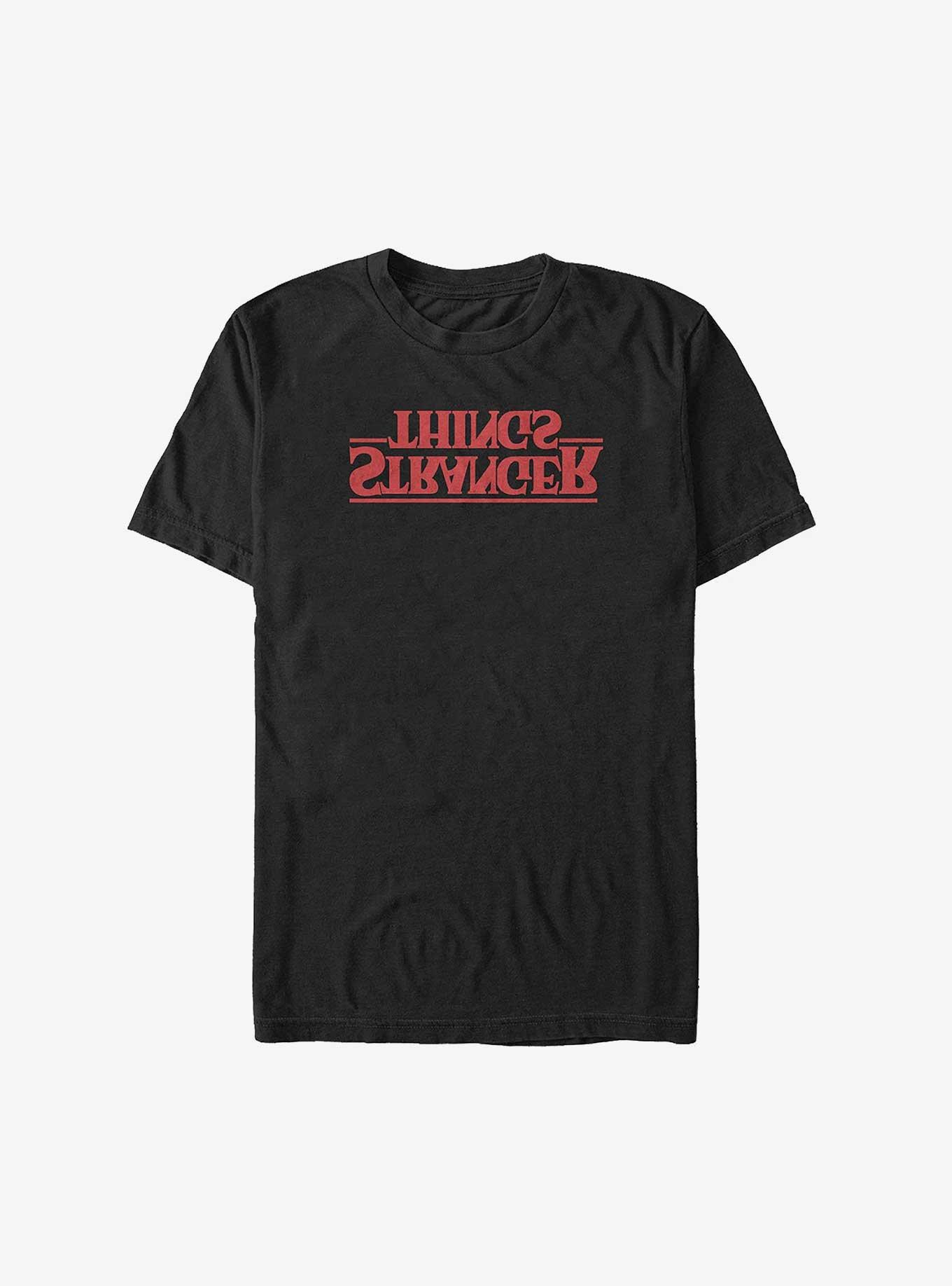 Stranger Things Upside Down Logo Big & Tall T-Shirt, BLACK, hi-res