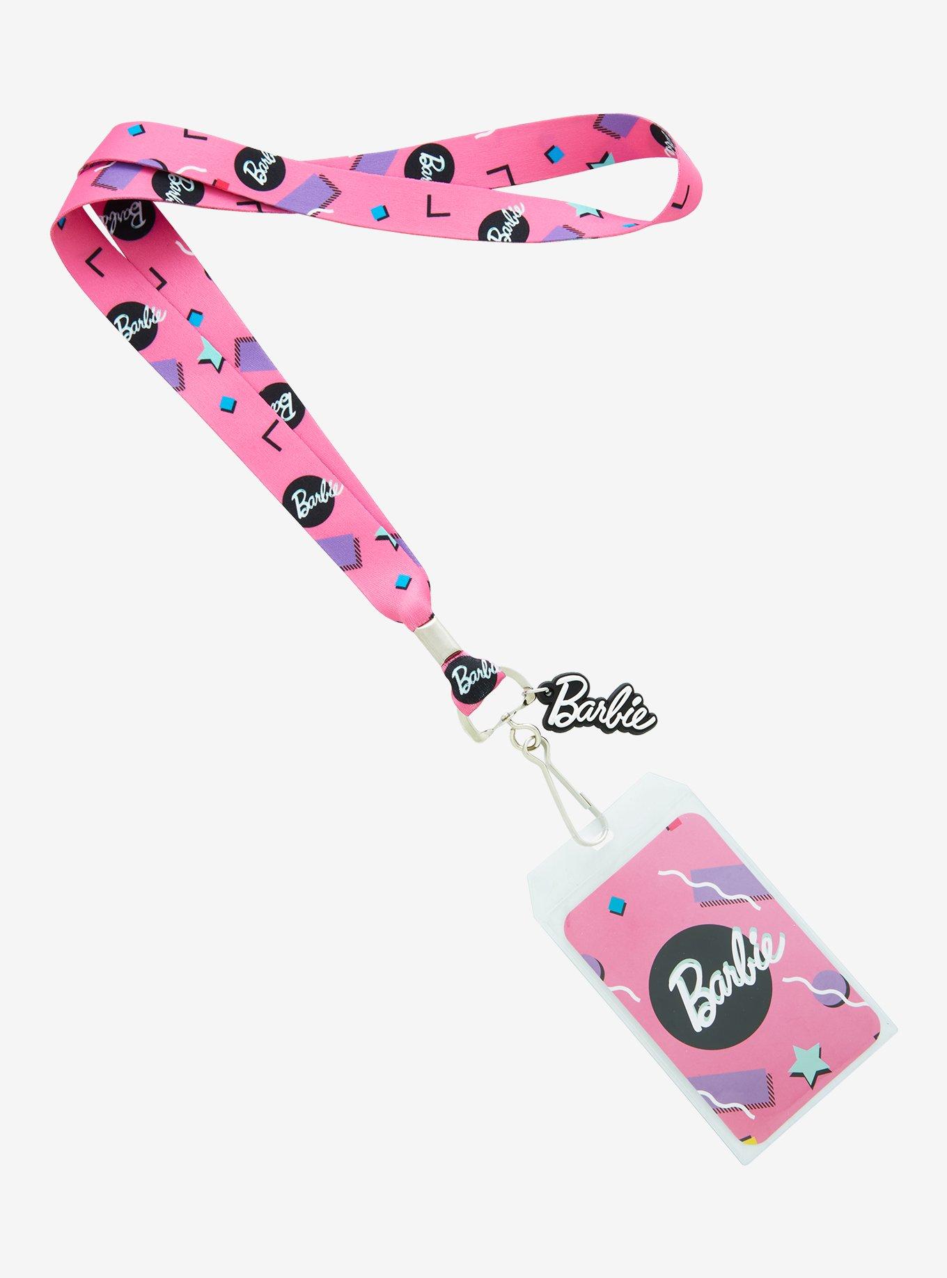 Barbie Retro Allover Print Lanyard - BoxLunch Exclusive, , hi-res