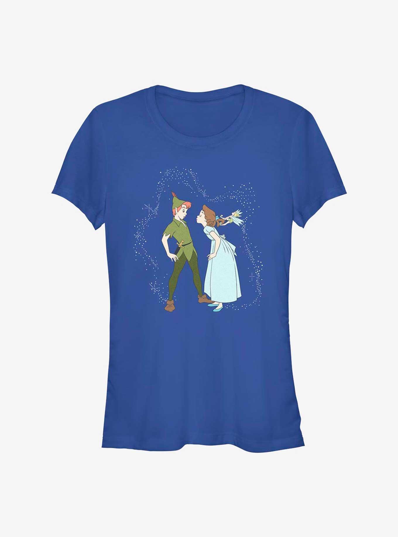 Disney Peter Pan Peter & Wendy Kiss Girls T-Shirt, ROYAL, hi-res