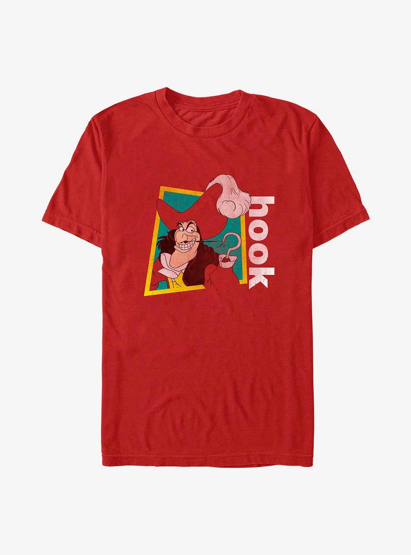 Disney Peter Pan 90's Captain Hook T-Shirt, RED, hi-res