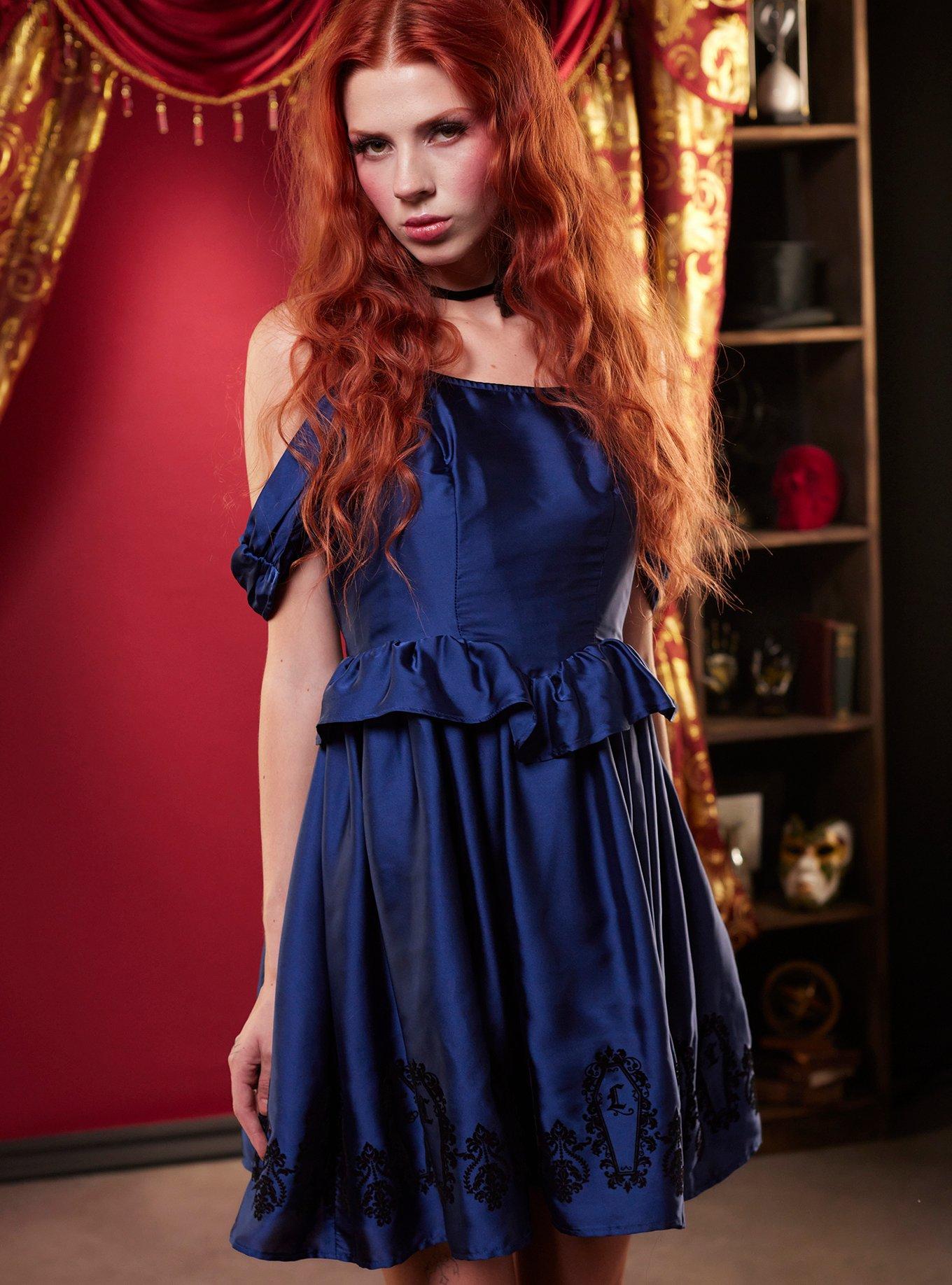 Girls' Lilo & Stitch Hooded Cosplay Dress - Light Blue XS