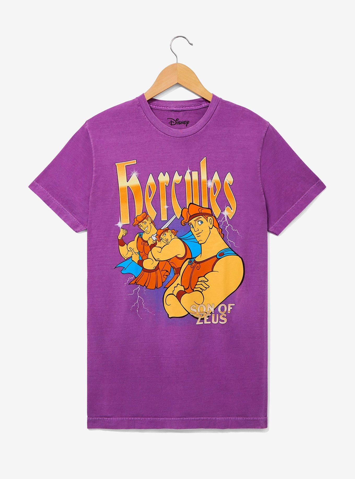 Disney Hercules Retro Portrait Women's T-Shirt - BoxLunch Exclusive, PURPLE, hi-res