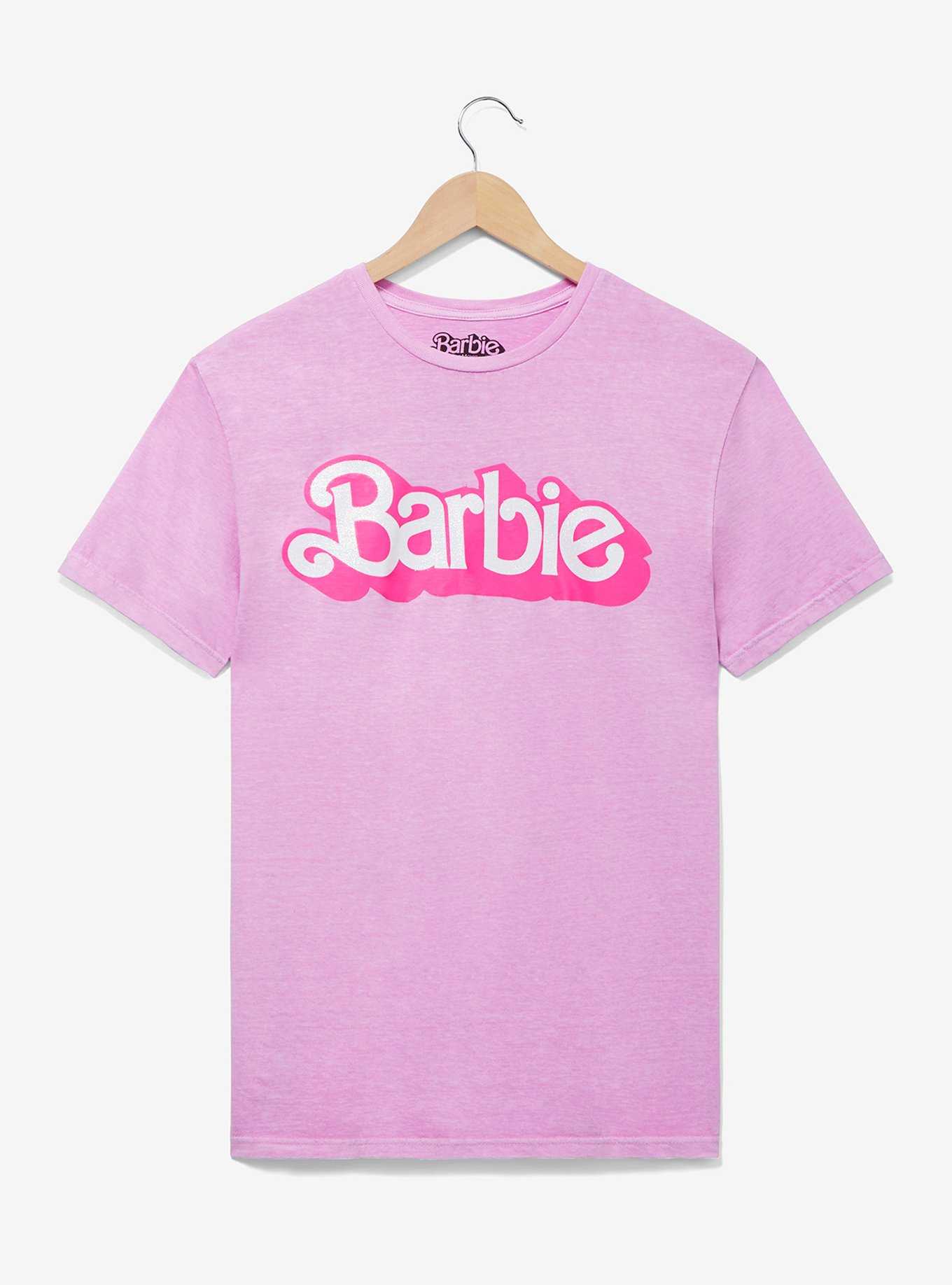 Barbie The Movie Barbie Logo Women’s T-Shirt - BoxLunch Exclusive, PINK, hi-res