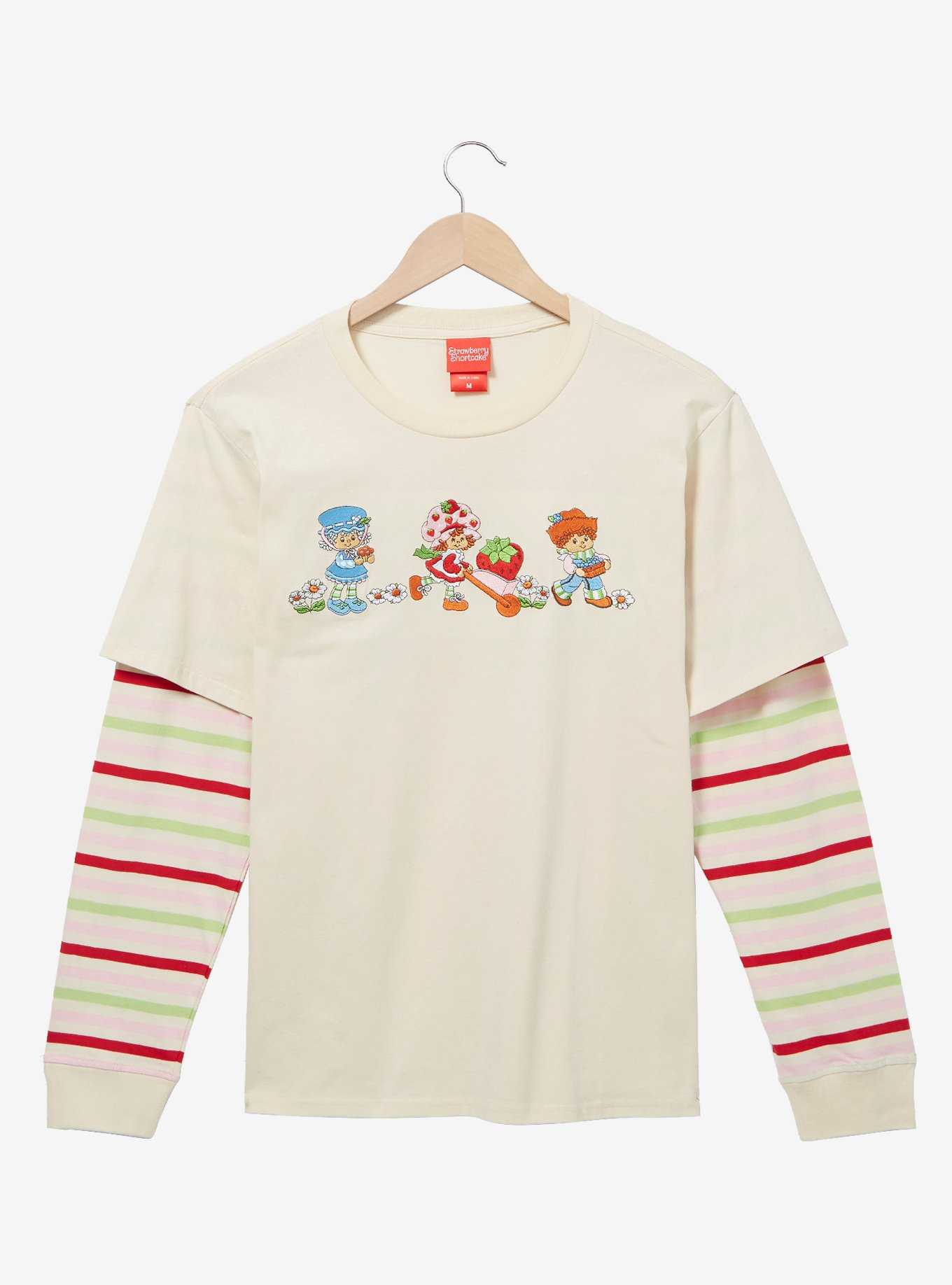 Strawberry Shortcake Characters Layered Long Sleeve T-Shirt