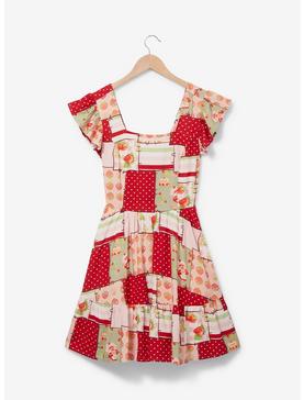 Strawberry Shortcake Patchwork Ruffle Dress - BoxLunch Exclusive, , hi-res