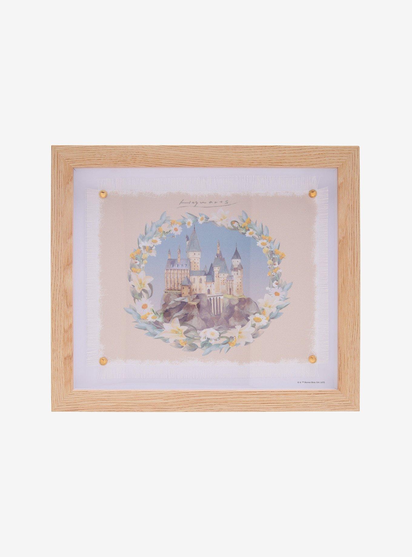 Harry Potter Hogwarts Floral Canvas Framed Art | Hot Topic