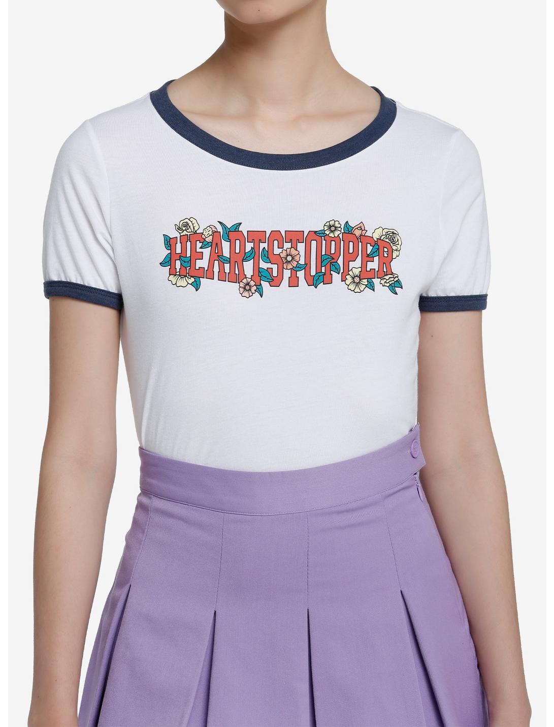 Heartstopper Logo Girls Ringer T-Shirt, MULTI, hi-res