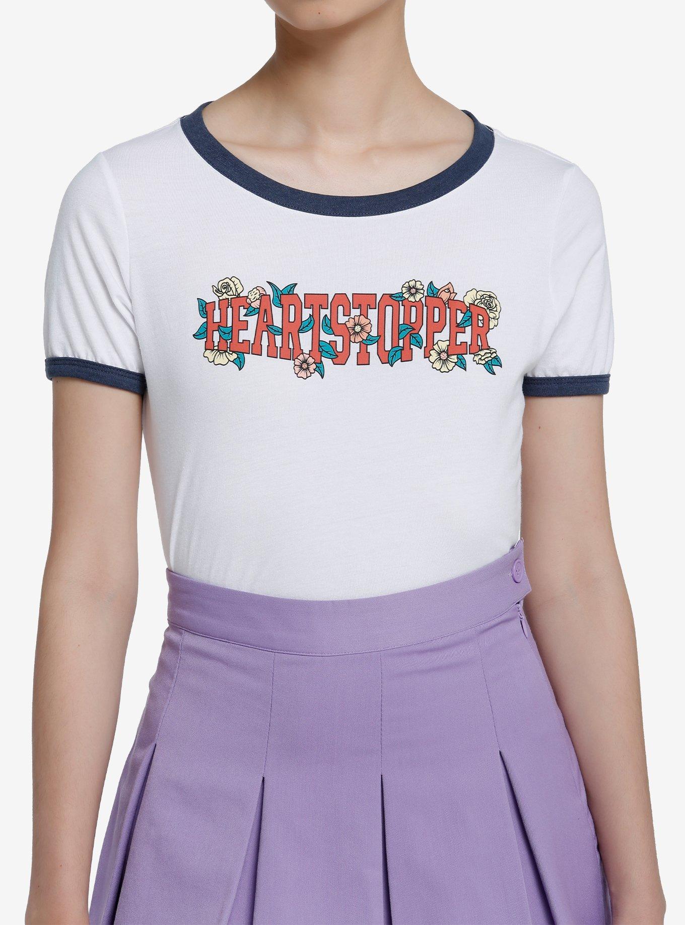 Heartstopper Logo Girls Ringer T-Shirt, MULTI, hi-res