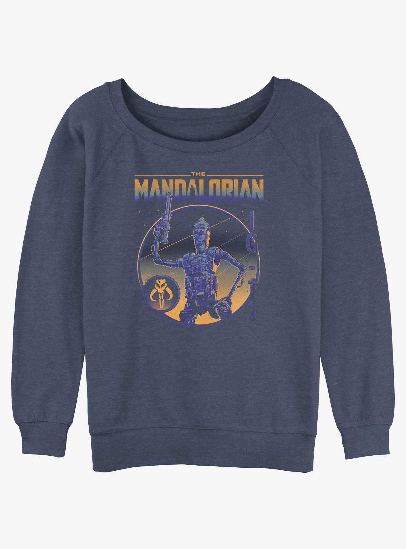 Star Wars The Mandalorian IG-11 Statue Womens Slouchy Sweatshirt, , hi-res