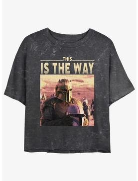 Star Wars The Mandalorian Initiation Mineral Wash Crop Womens T-Shirt, , hi-res
