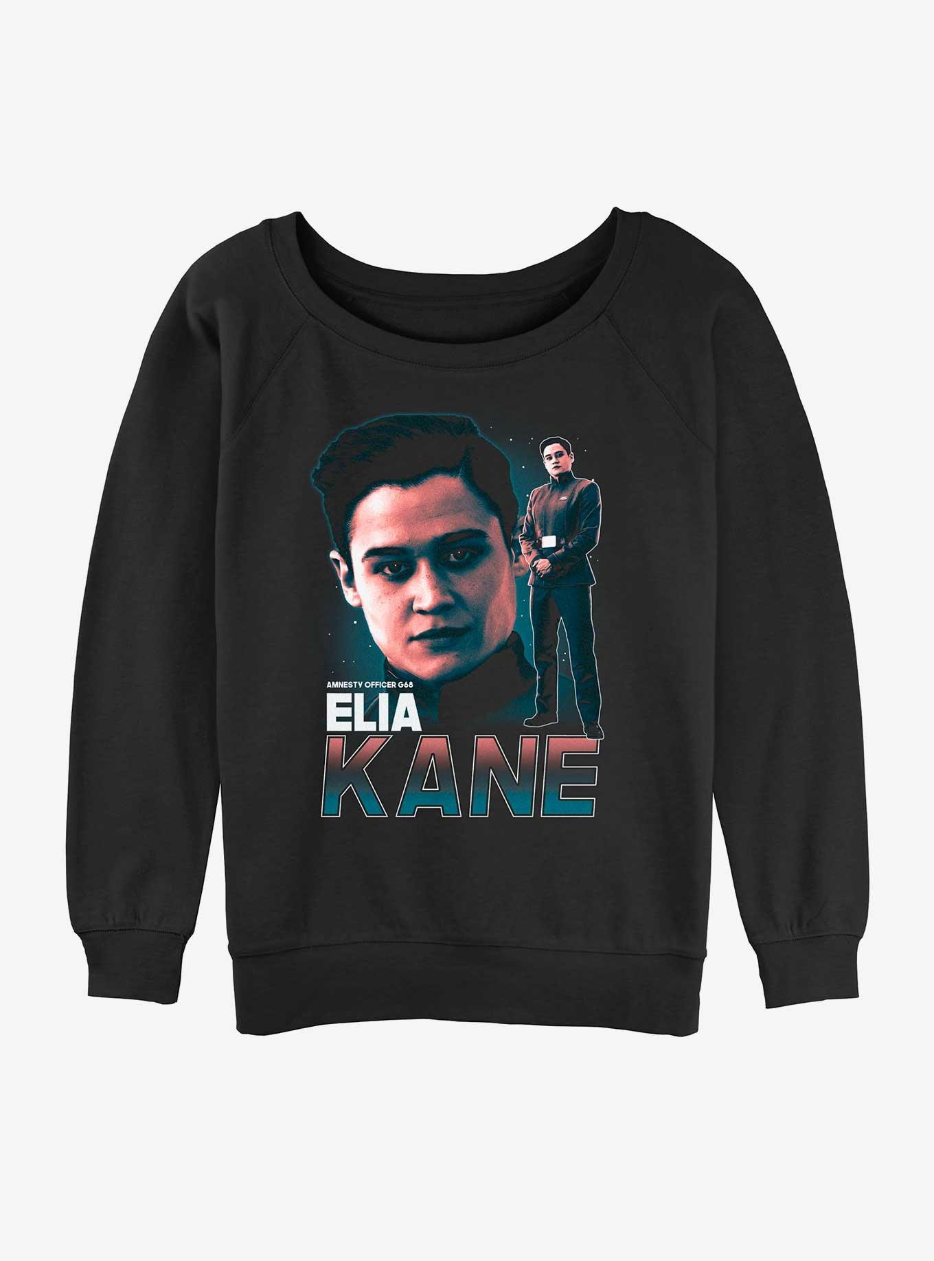 Star Wars The Mandalorian Amnesty Officer Elia Kane Womens Slouchy Sweatshirt, , hi-res