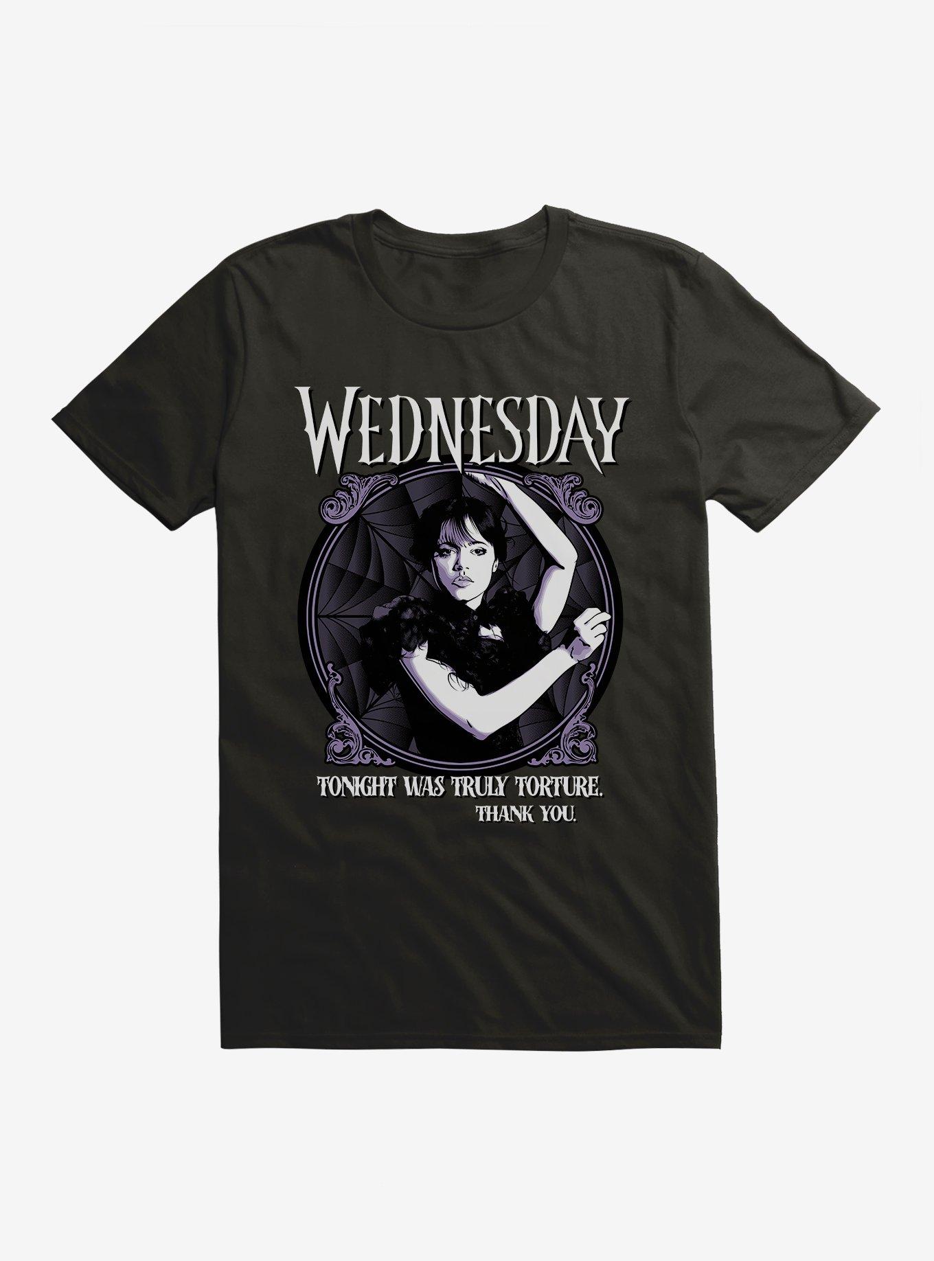 Wednesday Dance Scene Extra Soft T-Shirt, BLACK, hi-res