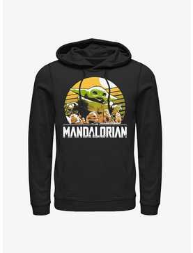 Star Wars The Mandalorian Grogu Playing With Stone Crabs Hoodie, , hi-res
