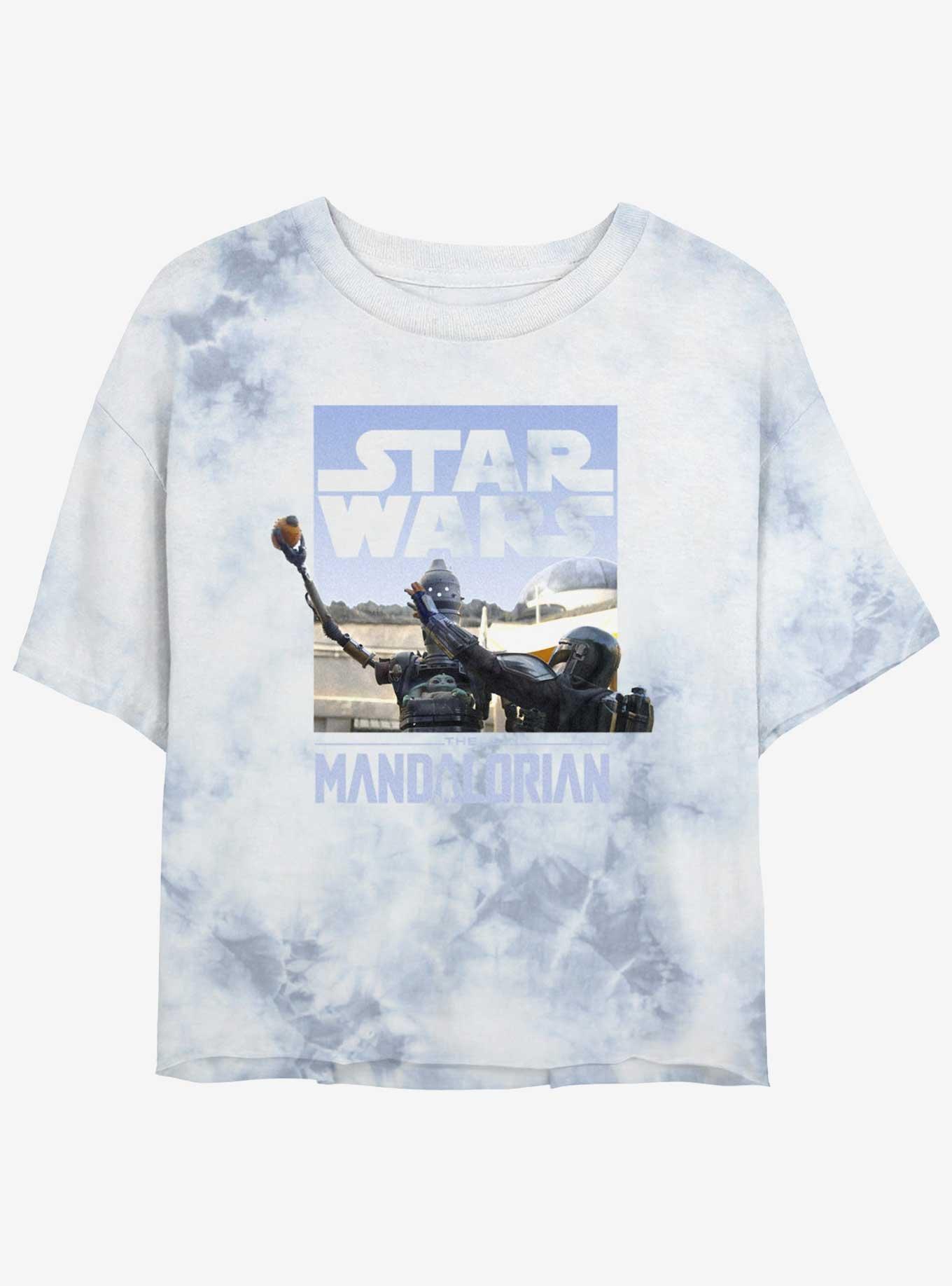 Star Wars The Mandalorian IG-12 Meiloorun Fruit Tie-Dye Girls Crop T-Shirt, , hi-res
