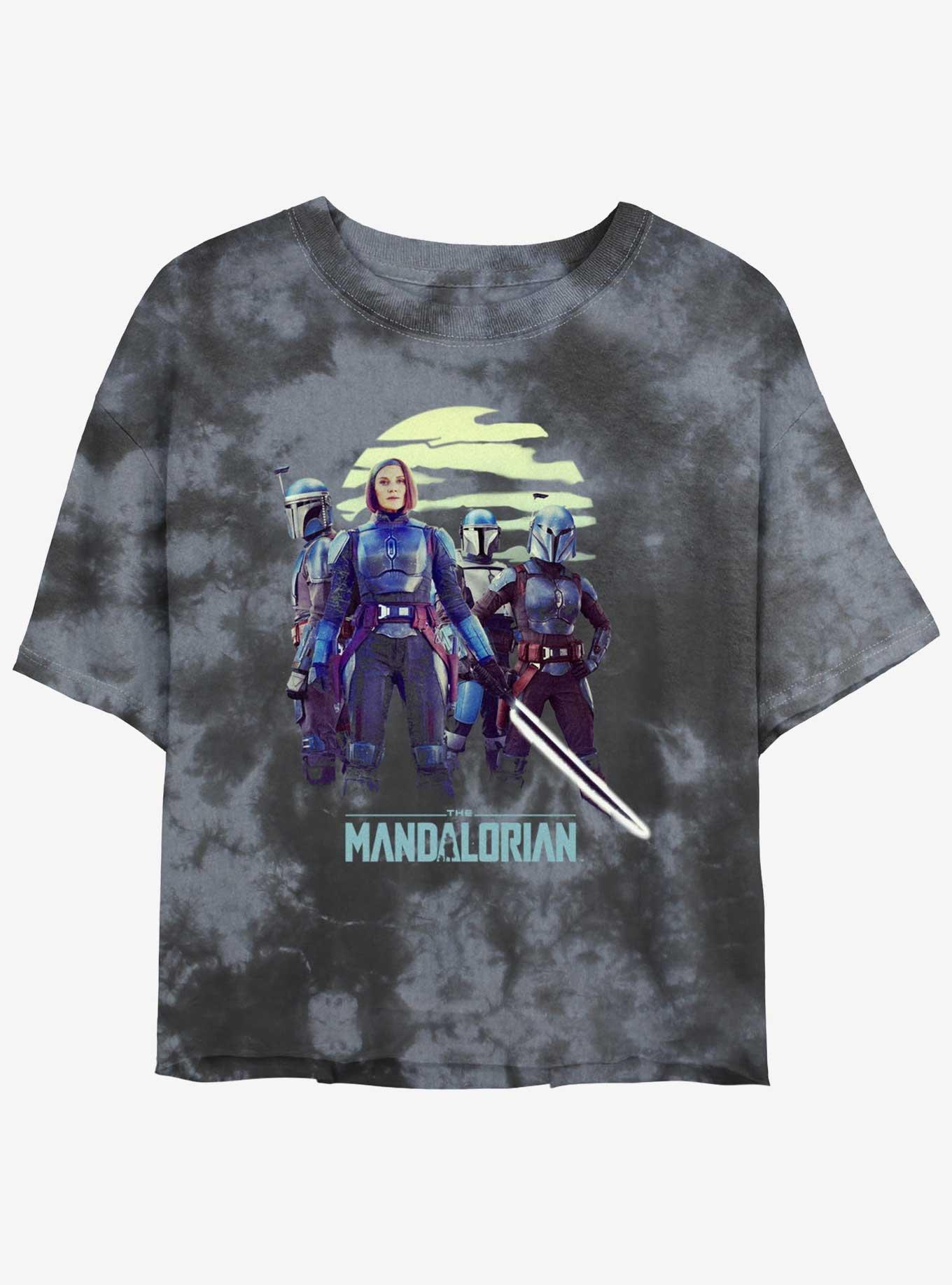 Star Wars The Mandalorian Bo-Katan Reigns Again Tie-Dye Girls Crop T-Shirt Hot Topic Web Exclusive
