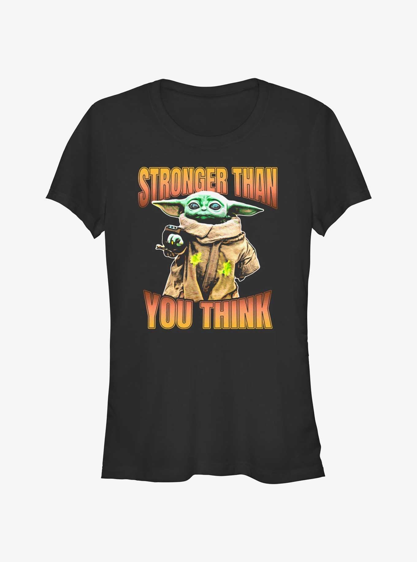 Star Wars The Mandalorian Grogu Stronger Than You Think Girls T-Shirt