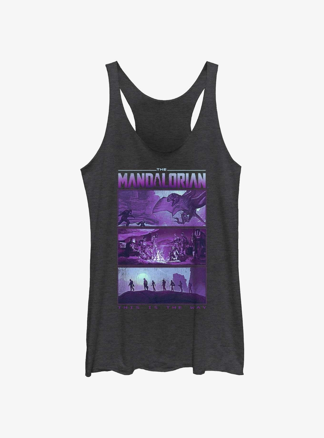 Star Wars The Mandalorian Rescue of the Foundling Girls Tank, BLK HTR, hi-res