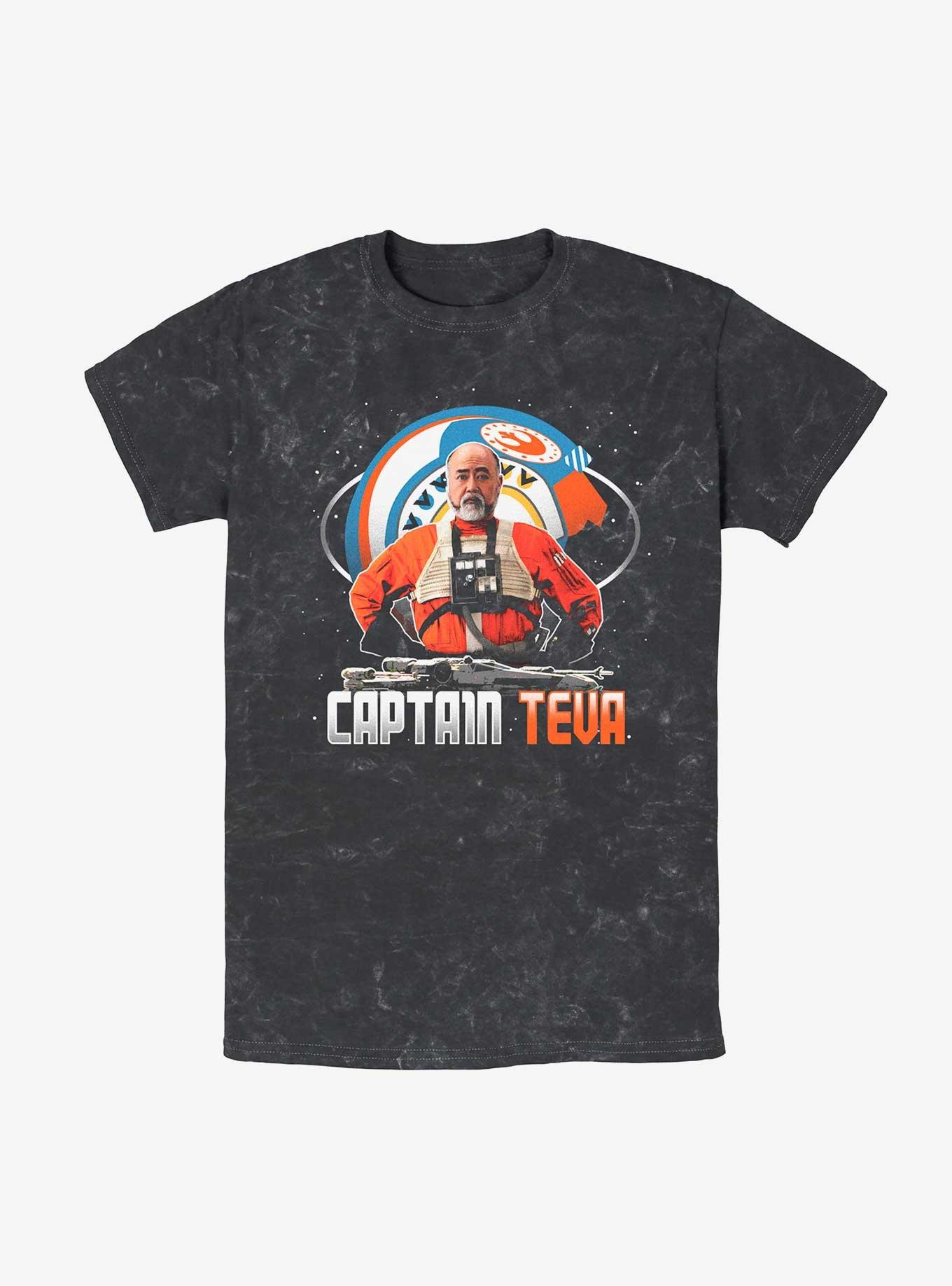 Star Wars The Mandalorian Captain Teva Mineral Wash T-Shirt, , hi-res