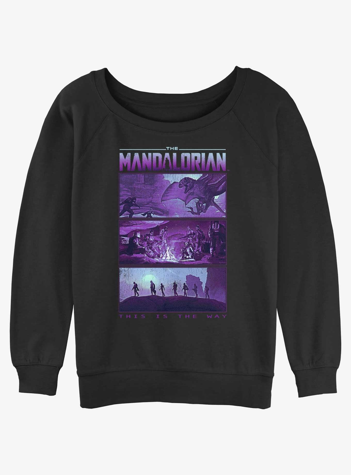 Star Wars the Mandalorian Rescue of Foundling Slouchy Sweatshirt