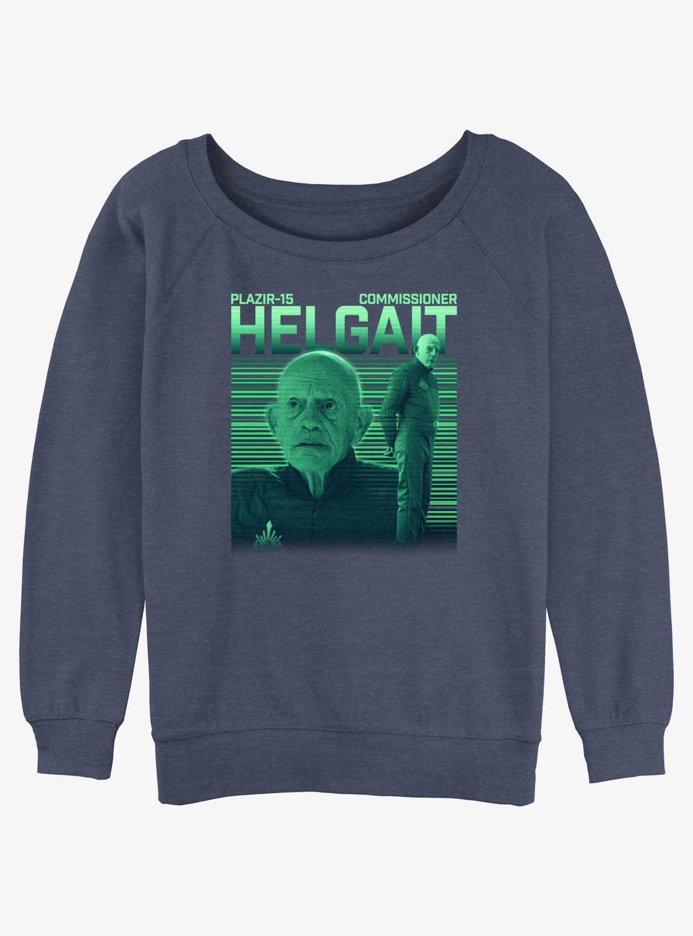 Star Wars The Mandalorian Commissioner Helgait Slouchy Sweatshirt, BLUEHTR, hi-res