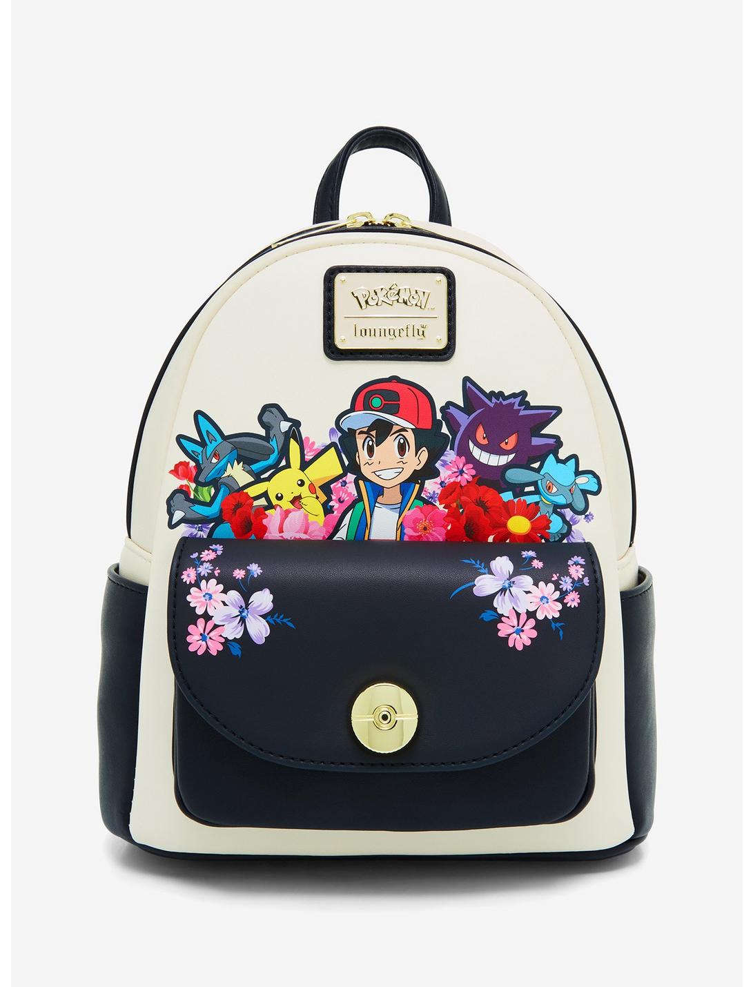 Loungefly Pokémon Ash & Pokémon Floral Mini Backpack - BoxLunch