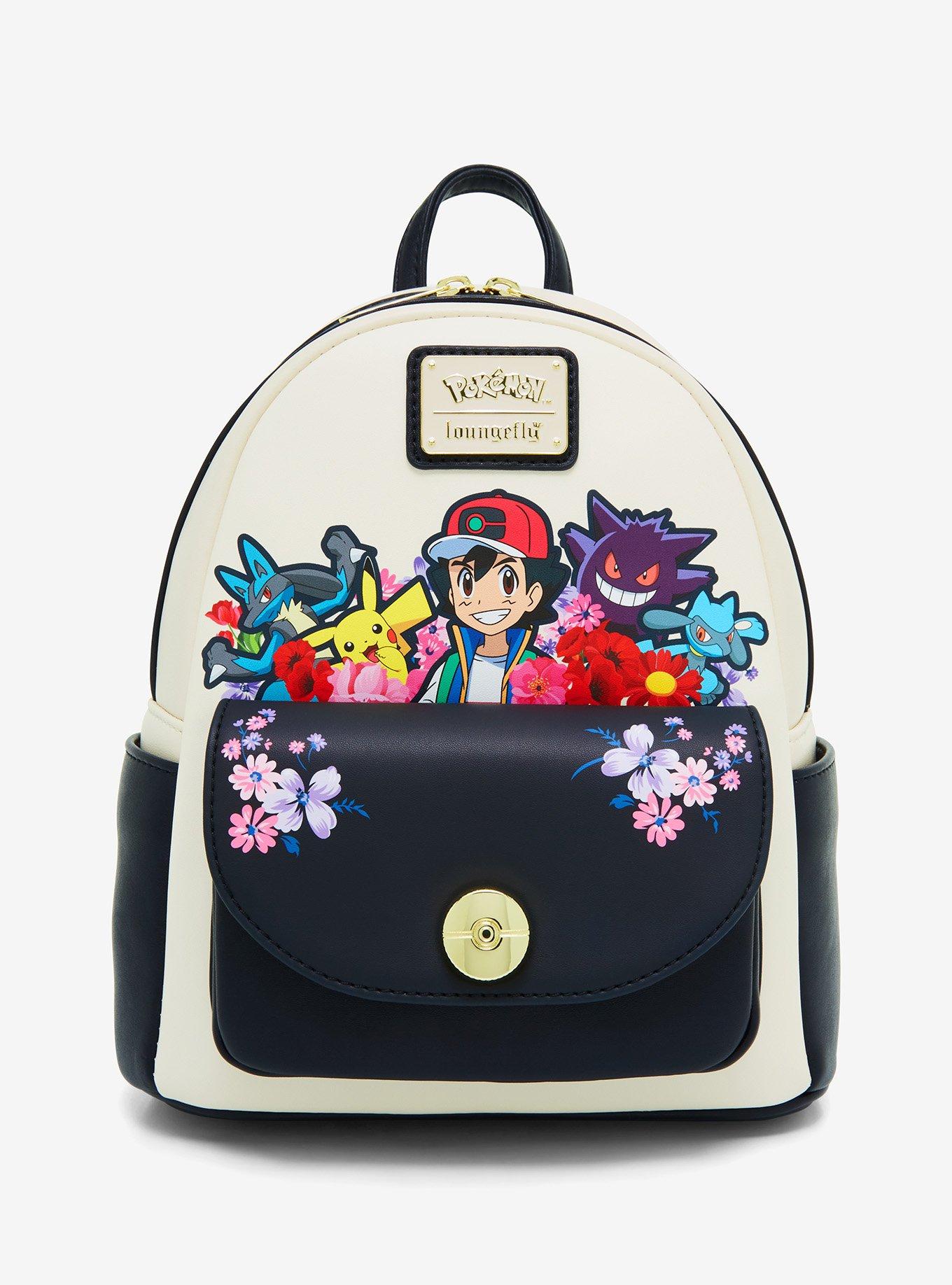 Loungefly Pokémon Ash & Pokémon Floral Mini Backpack - BoxLunch