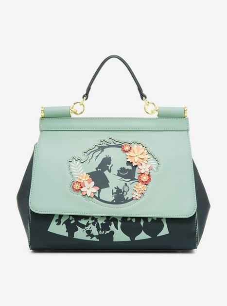 Loungefly Disney Alice in Wonderland Floral Silhouette Portrait Handbag -  BoxLunch Exclusive | BoxLunch