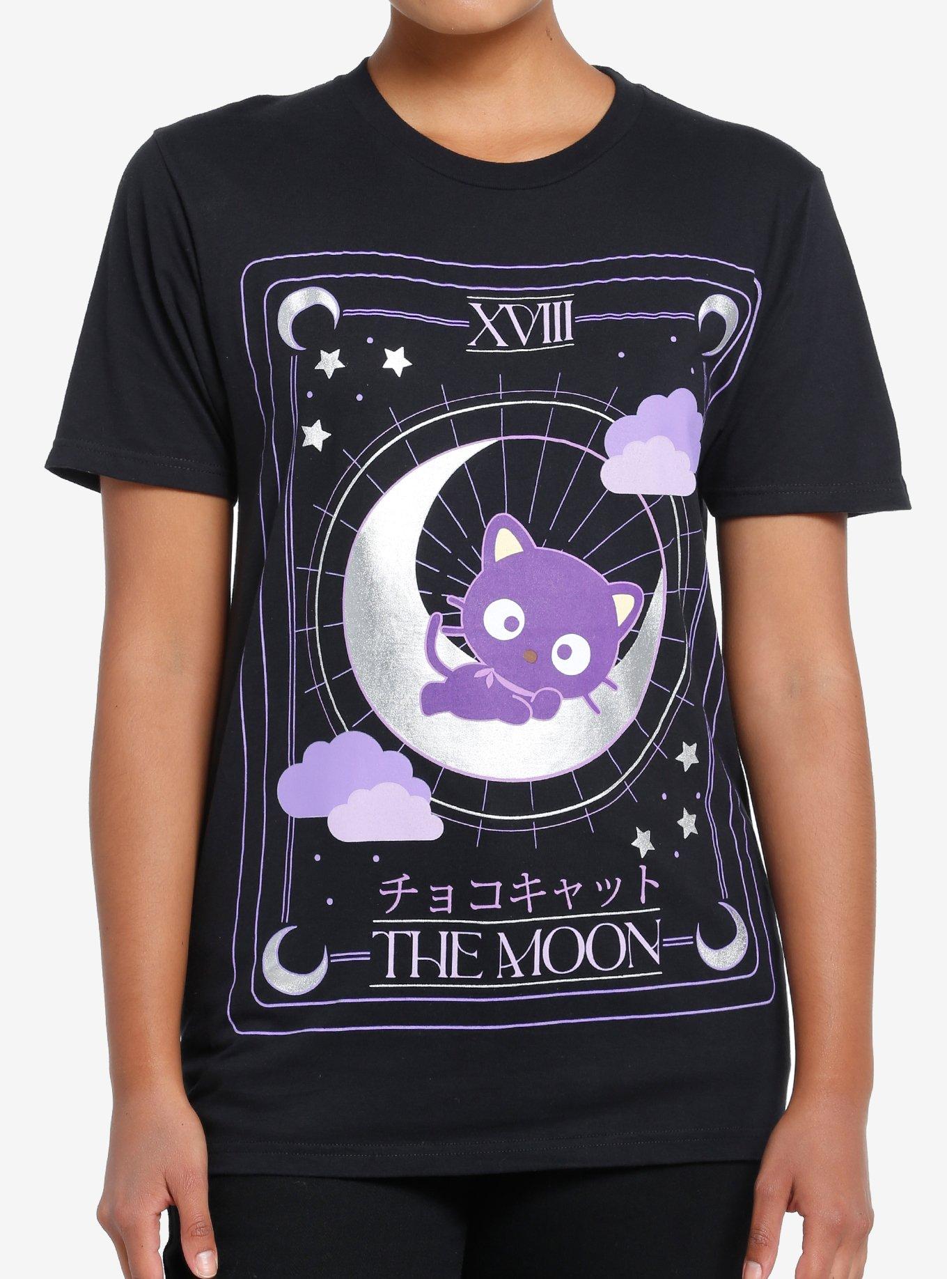 Chococat Moon Tarot Boyfriend Fit Girls T-Shirt, MULTI, hi-res