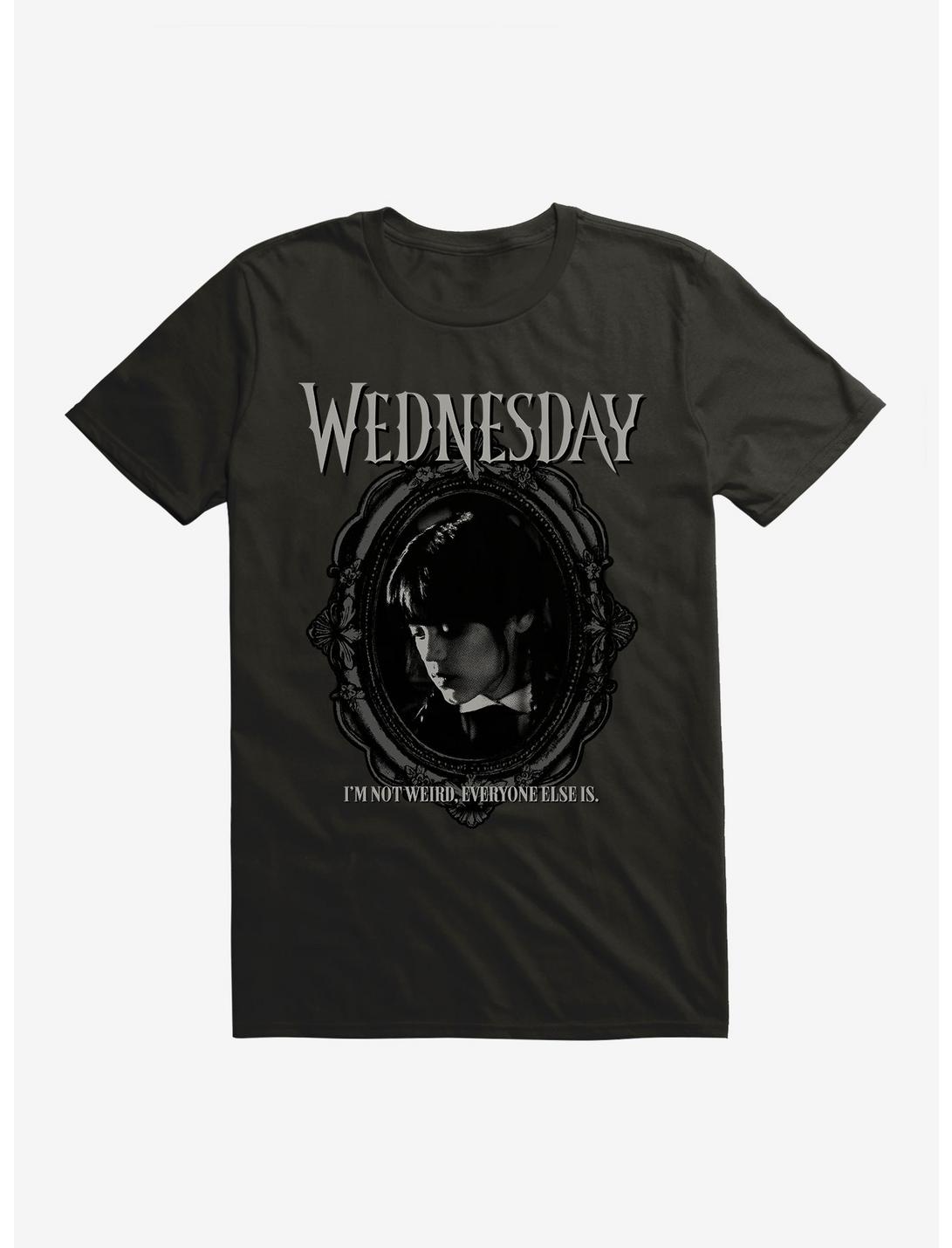 Wednesday I'm Not Weird Extra Soft T-Shirt, BLACK, hi-res