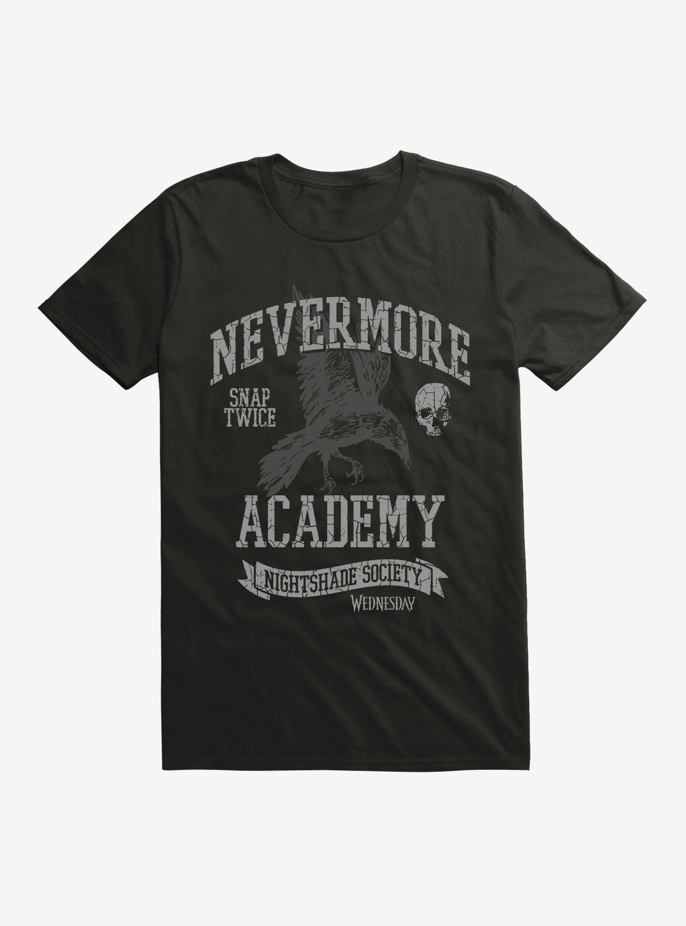 Wednesday Nightshade Society Extra Soft T-Shirt, BLACK, hi-res