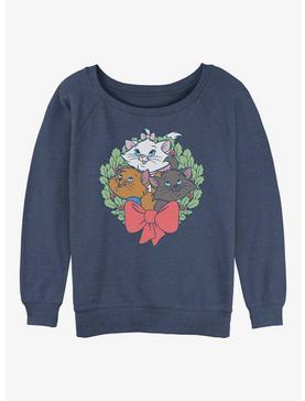 Disney The Aristocats Kitten Wreath Womens Slouchy Sweatshirt, , hi-res