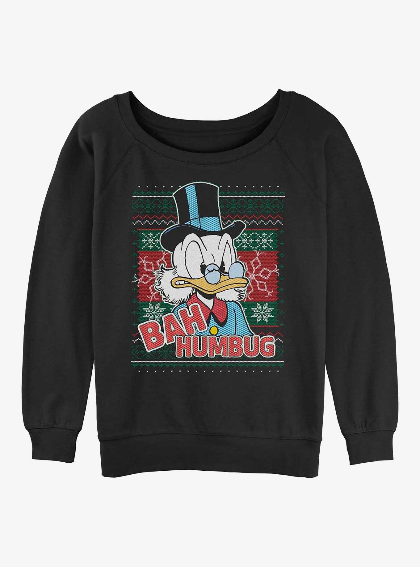 Disney DuckTales Bah Humbug Scrooge Womens Slouchy Sweatshirt, , hi-res