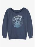 Disney Frozen 2 Winter Wishes Womens Slouchy Sweatshirt, BLUEHTR, hi-res
