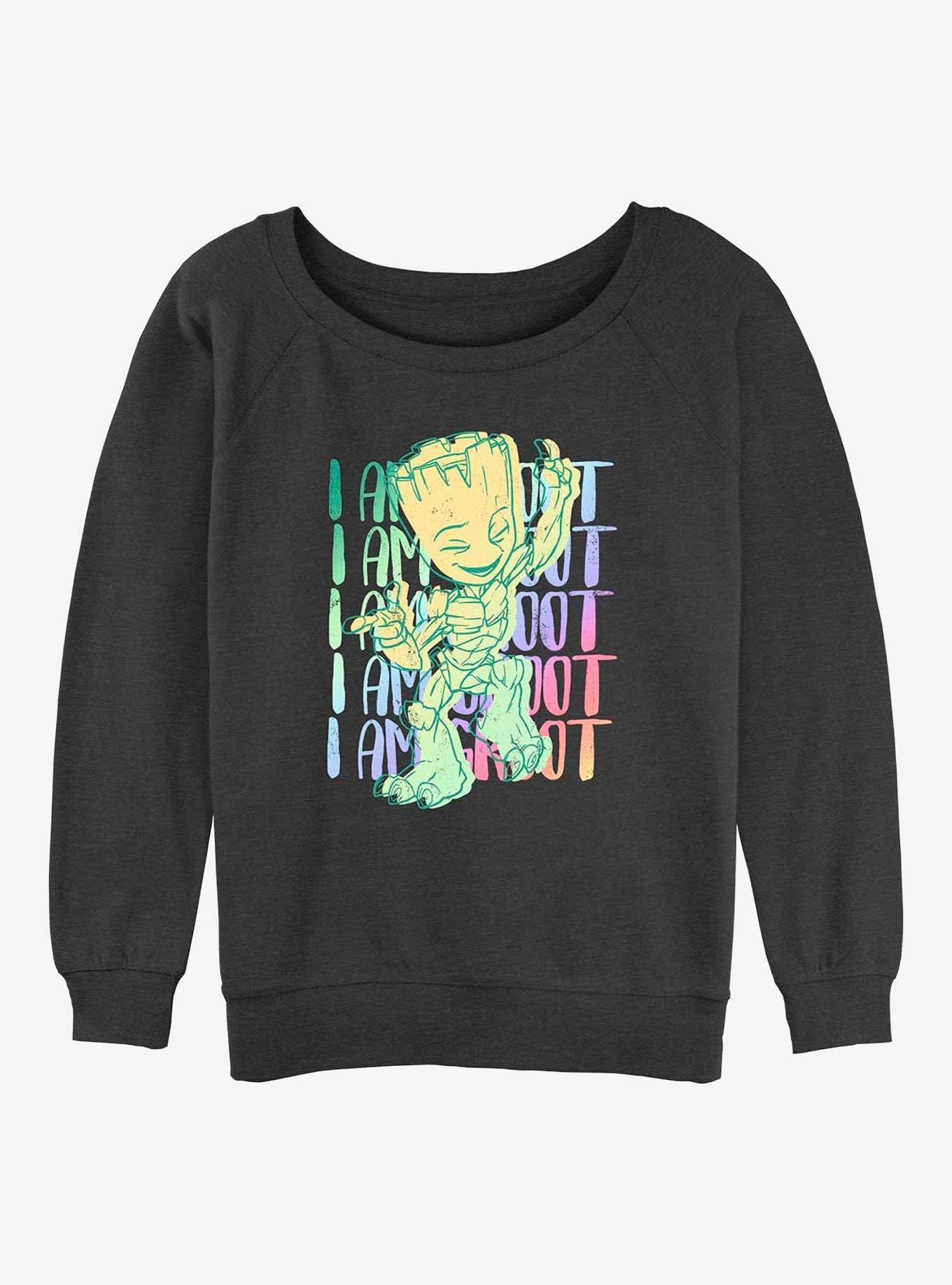 Marvel Guardians of the Galaxy Groot Stack Womens Slouchy Sweatshirt, , hi-res