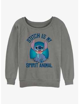Disney Lilo & Stitch Spirit Animal Womens Slouchy Sweatshirt, , hi-res