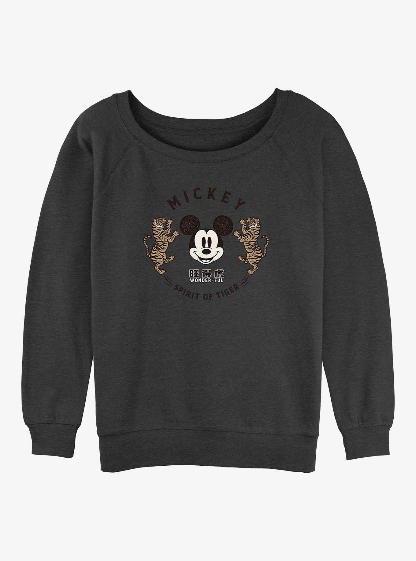 Disney Mickey Mouse Spirit of Tiger Womens Slouchy Sweatshirt, , hi-res