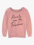 Disney Minnie Mouse Fabulous Aunt Womens Slouchy Sweatshirt, DESERTPNK, hi-res
