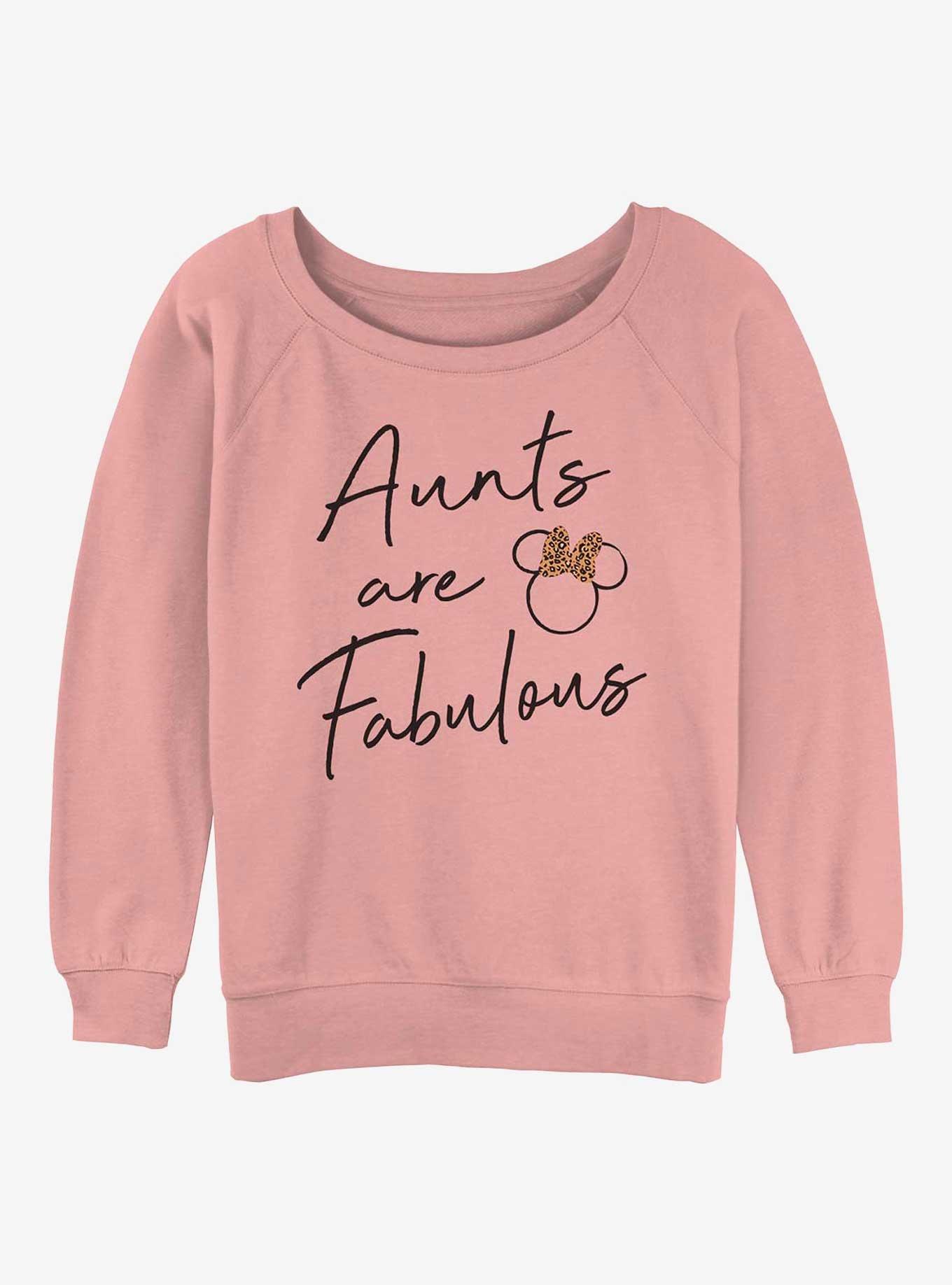 Disney Minnie Mouse Fabulous Aunt Womens Slouchy Sweatshirt, , hi-res