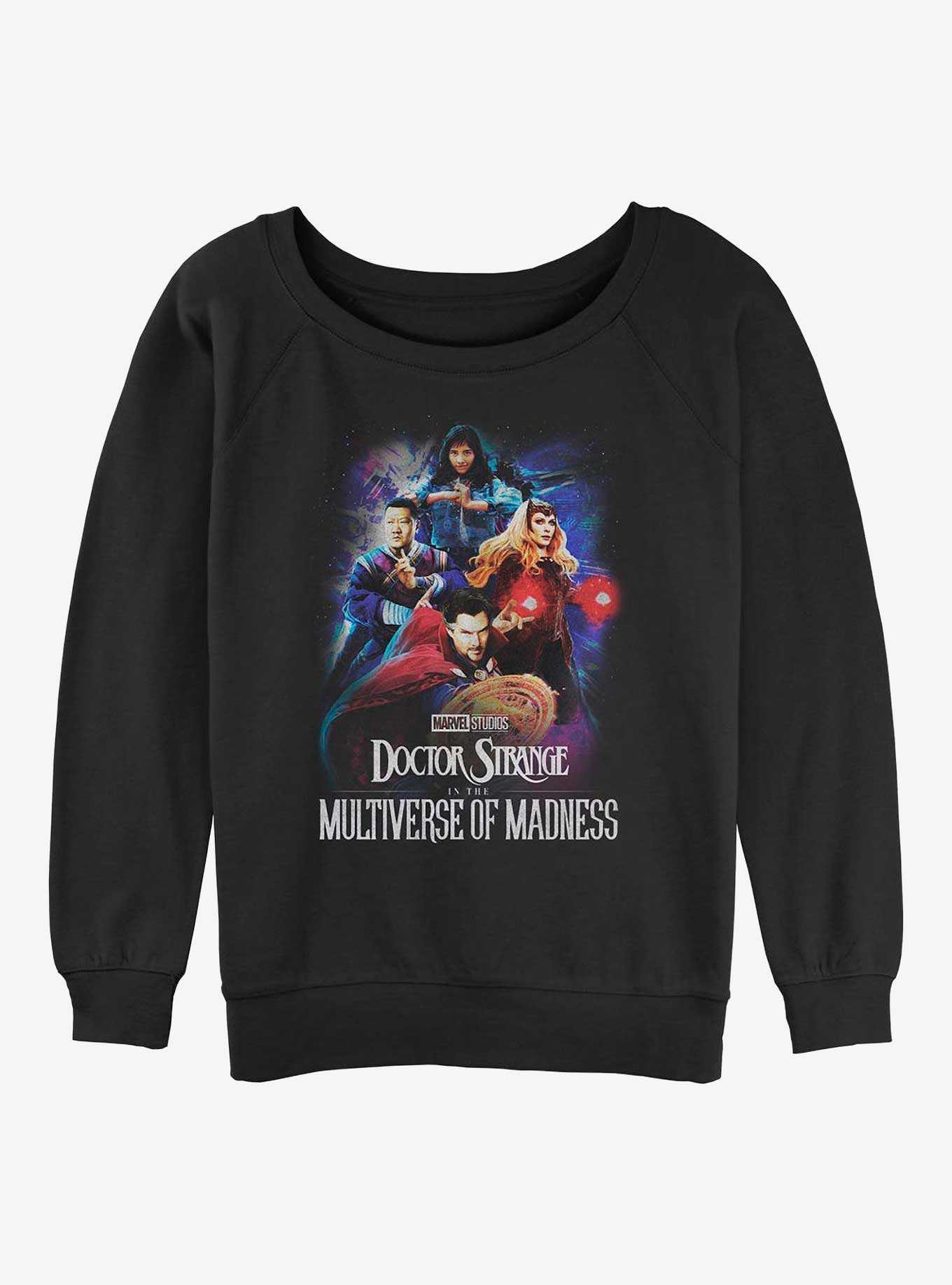 Marvel Doctor Strange in the Multiverse of Madness Poster Group Womens Slouchy Sweatshirt, , hi-res