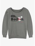 Disney Winnie The Pooh More Bothers Womens Slouchy Sweatshirt, GRAY HTR, hi-res