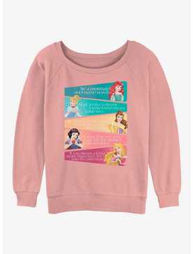 Disney Princesses Princess Adjectives Womens Slouchy Sweatshirt, , hi-res
