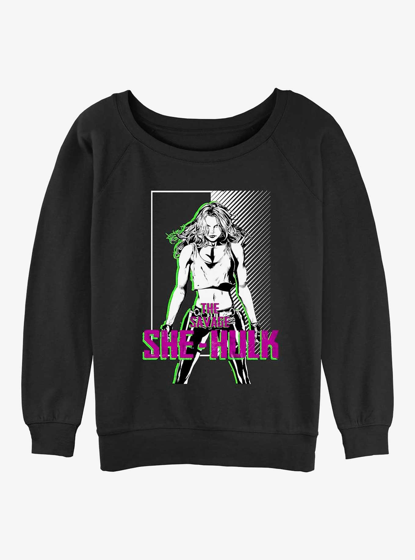 Marvel She-Hulk She Bad Womens Slouchy Sweatshirt, , hi-res