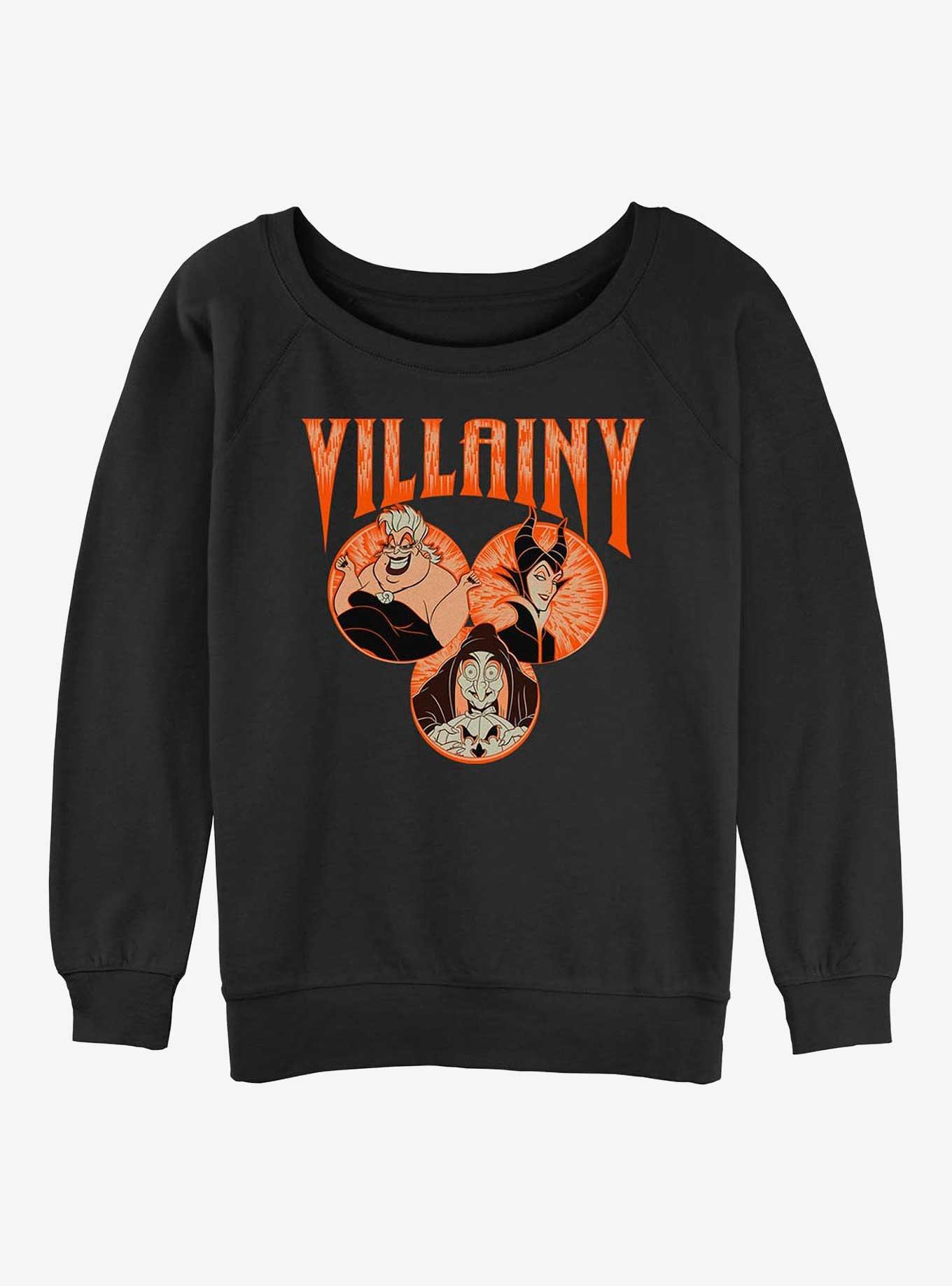 Disney Villains Villainy Womens Slouchy Sweatshirt, , hi-res