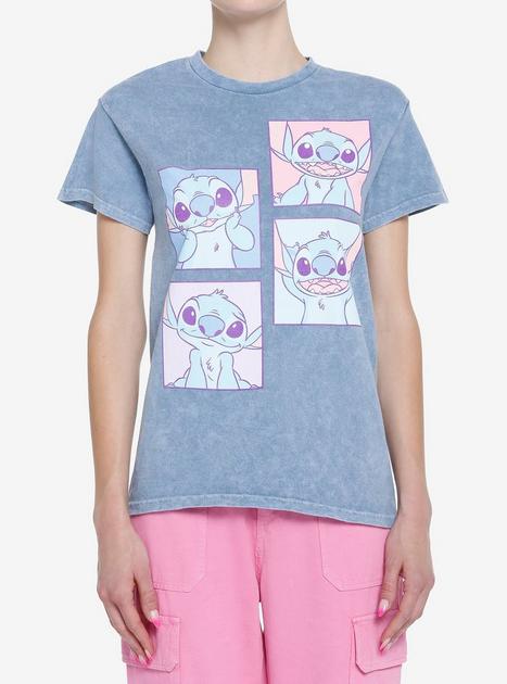 Lilo & Stitch Girl's Angel Large Portrait T-Shirt Pink