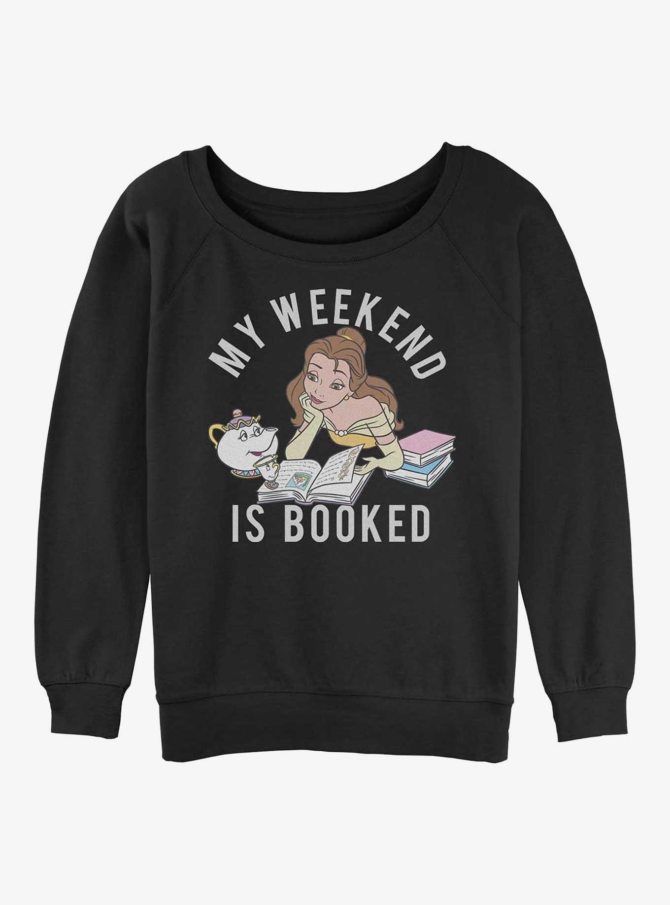 Disney Beauty and the Beast Booked Weekend Womens Slouchy Sweatshirt, , hi-res