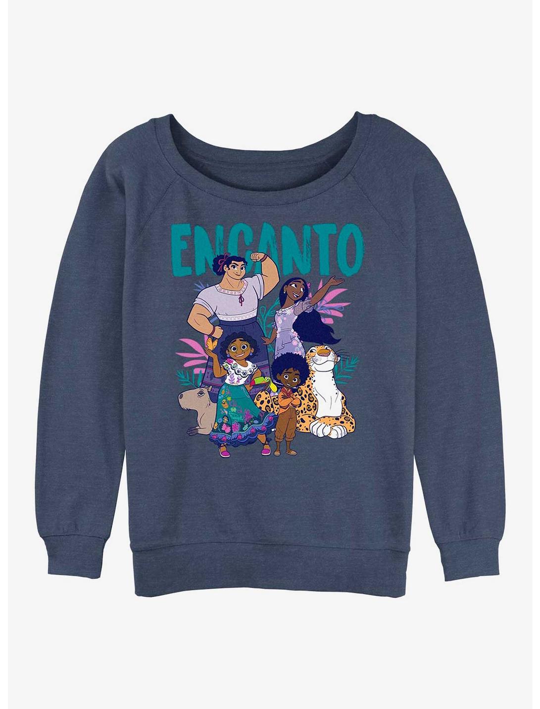Disney Encanto Family Together Womens Slouchy Sweatshirt, BLUEHTR, hi-res