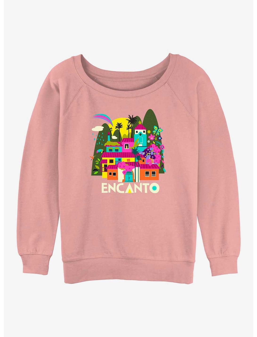 Disney Encanto Home Womens Slouchy Sweatshirt, DESERTPNK, hi-res