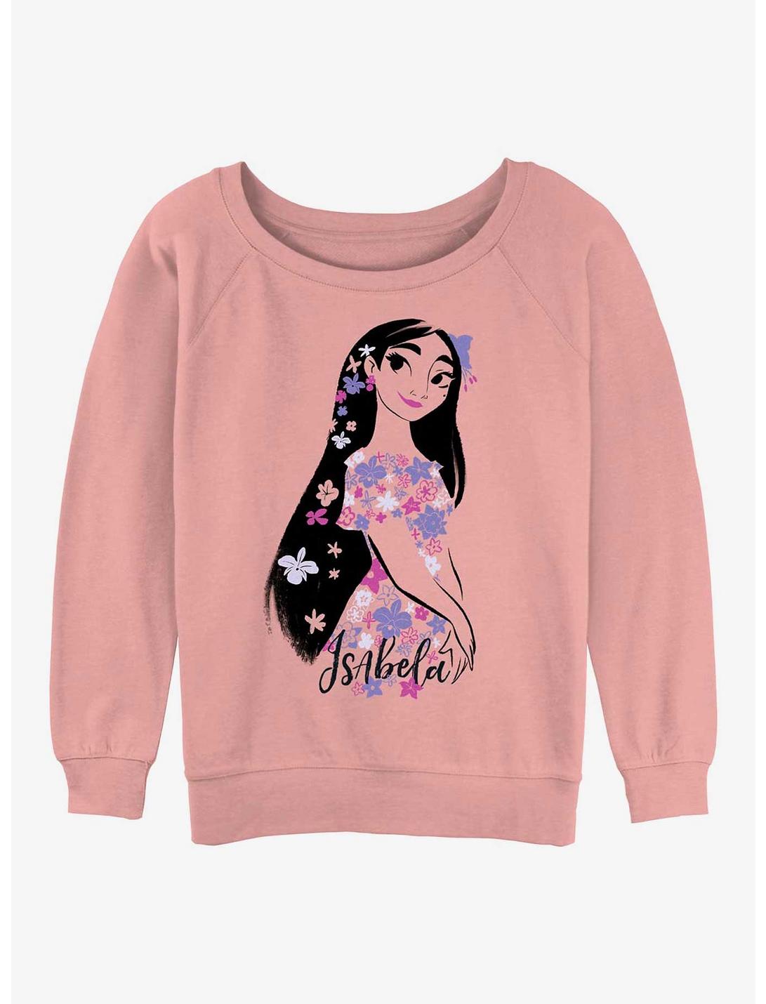 Disney Encanto Isabela Womens Slouchy Sweatshirt, DESERTPNK, hi-res