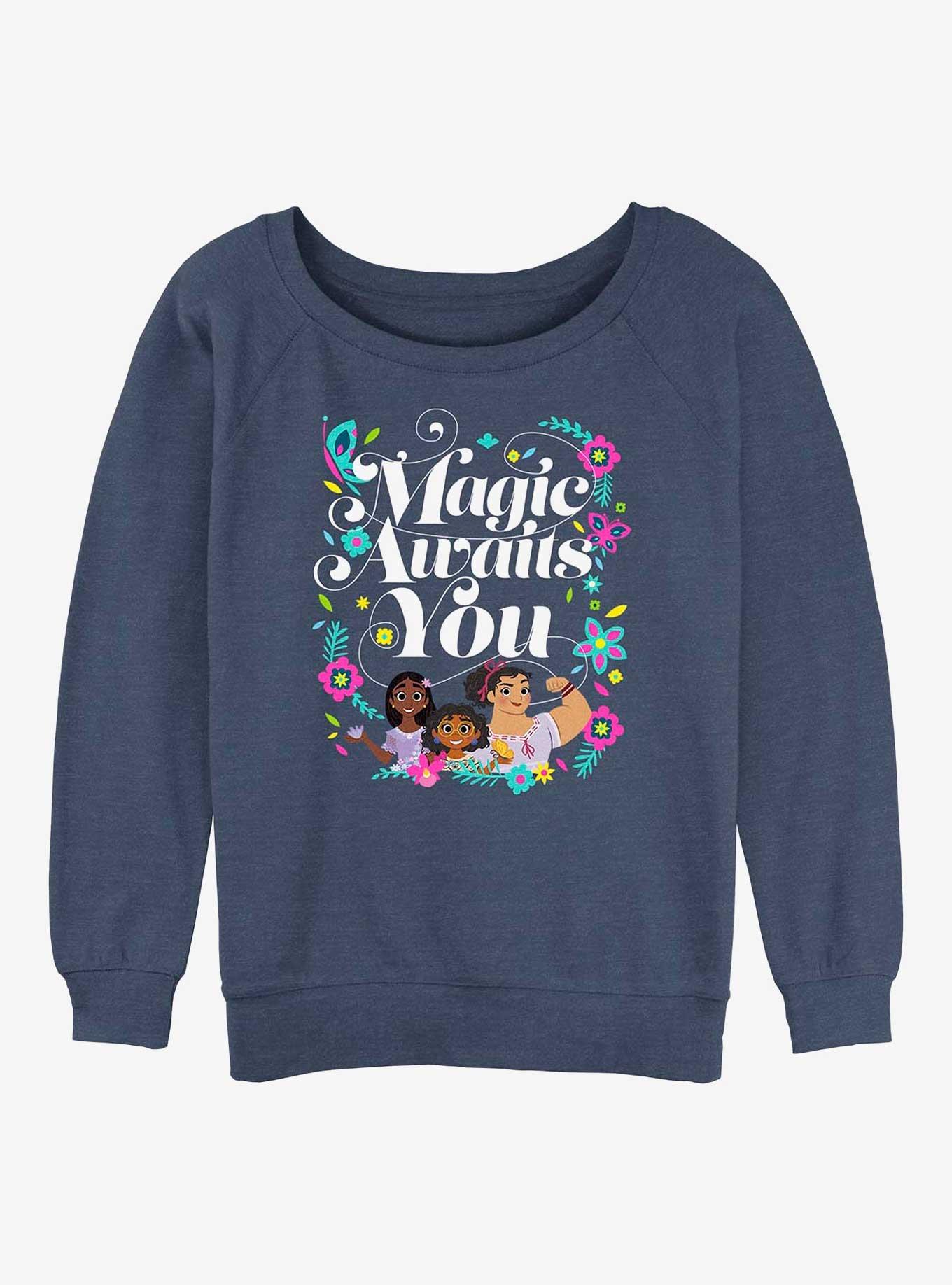 Disney Encanto Magic Awaits Womens Slouchy Sweatshirt, BLUEHTR, hi-res