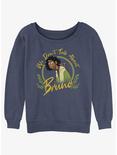 Disney Encanto We Don't Talk About Bruno Womens Slouchy Sweatshirt, BLUEHTR, hi-res